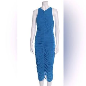 House of Harlow blue ruched dress size M